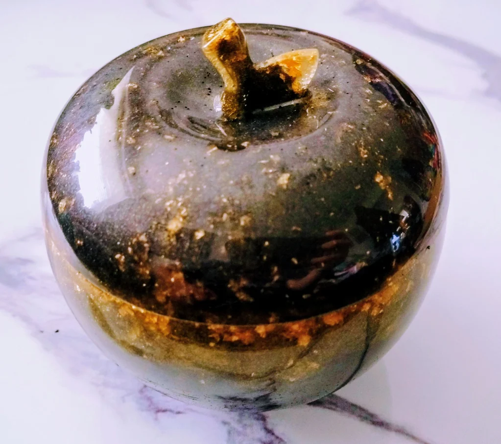 Apple Ornament Jar with Lid