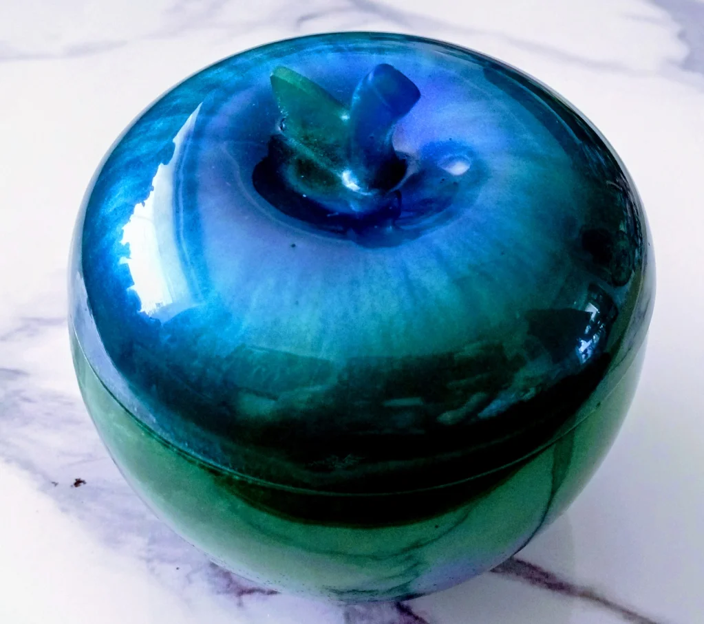 Apple Ornament Jar with Lid